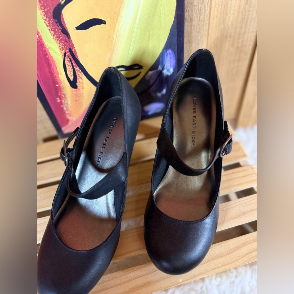 Lower East Side Women’s Shoes Mary Jane Classy Black Kimberly 2.5” Pumps Sz 6 - Picture 2 of 10